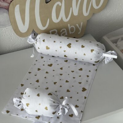 Jastuk za fiksiranje bebe – zlatna srca