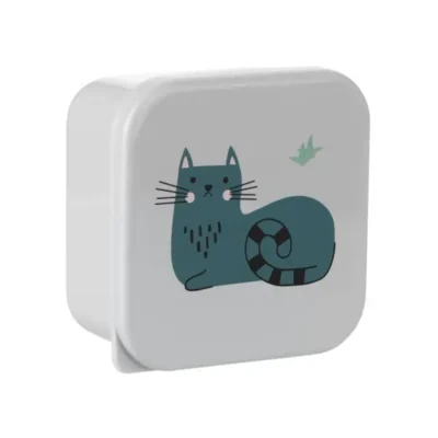 Kikka boo pp kutije za ručak 4kom,kitty cat grey