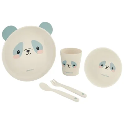Kikka boo set za jelo bambus panda plavo