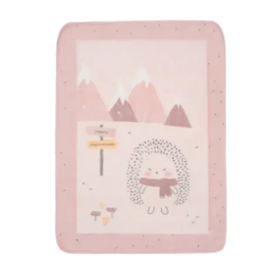 Kikka boo super mekana deka 110/140cm hedge-hugs pink