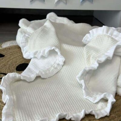 Dekica muslin waffle – bijela