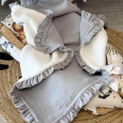 Dekica muslin teddy – siva