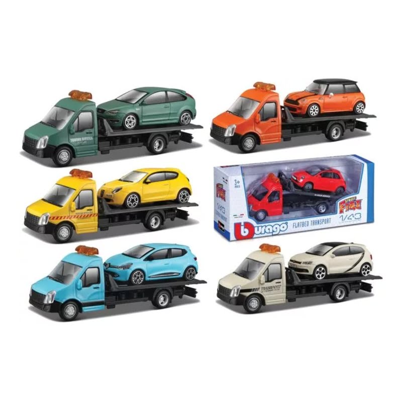 1:43 street fire flatbed transport