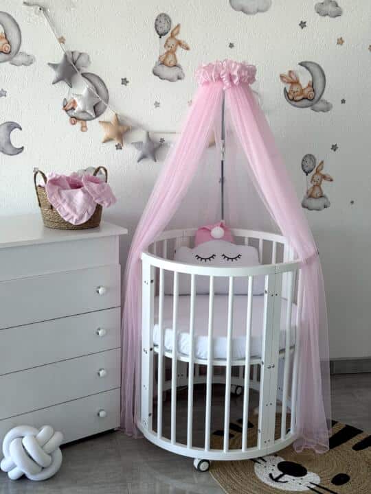 Baldahin s nosačem – roze