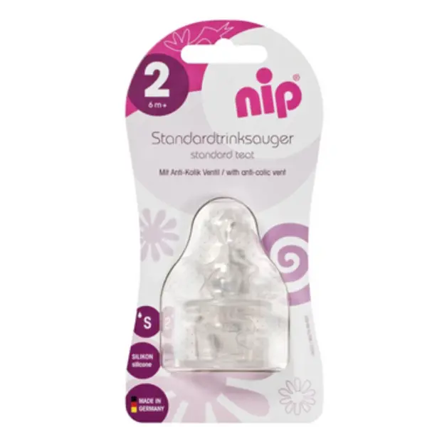 Nip sisač anatomic, anticolic, silikon, vel.2 (6+mj) flow s