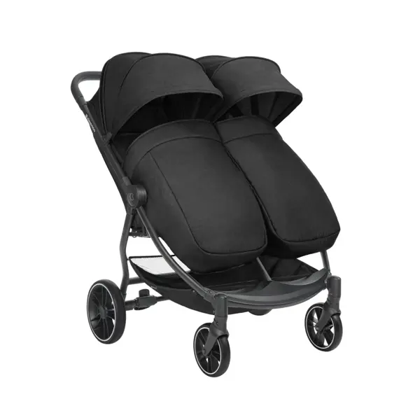 Kikka boo happy 2 kolica za blizance, black