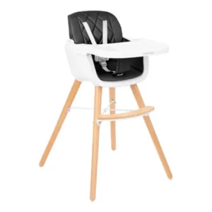 Kikka boo hranilica woody 2u1,black