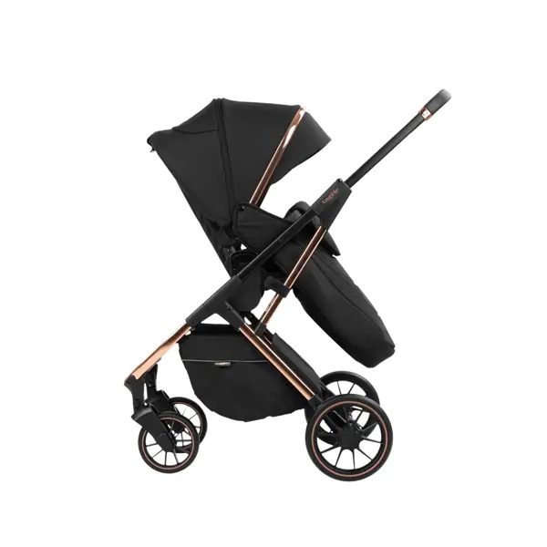 Kikka boo kolica angele chrome 3u1 crna