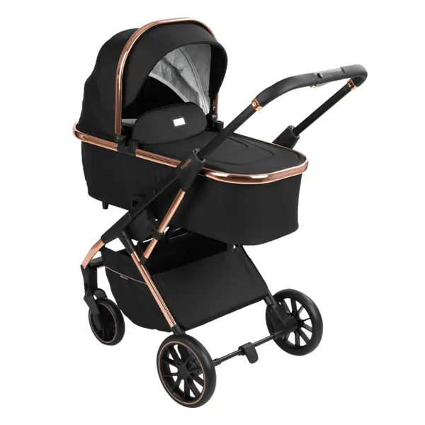 Kikka boo kolica angele chrome 3u1 crna