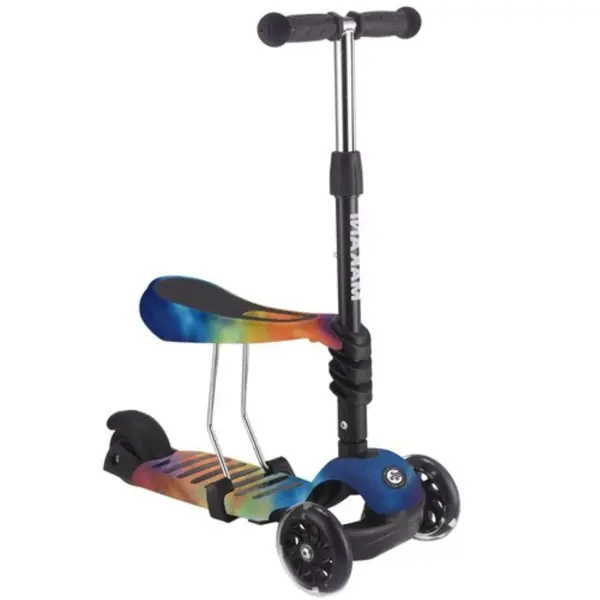 Kikka boo makani romobil 3u1 ride and skate rainbow