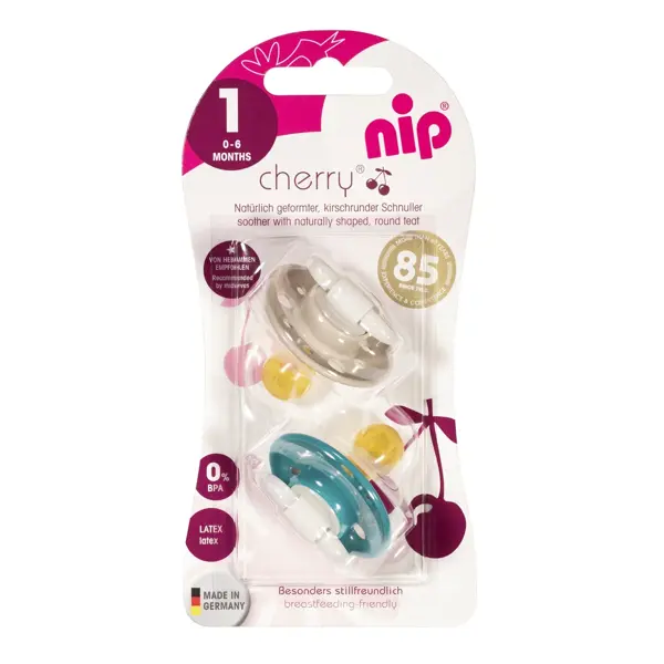 Nip cherry duda, latex, vel.1 (0-6 mjeseci)