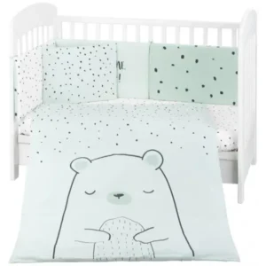 Kikka boo posteljina set 6kom 60/120,bear with me mint