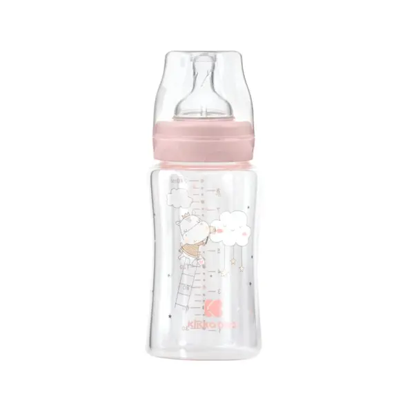 Kikka boo staklena boca 240ml hippo dreams pink