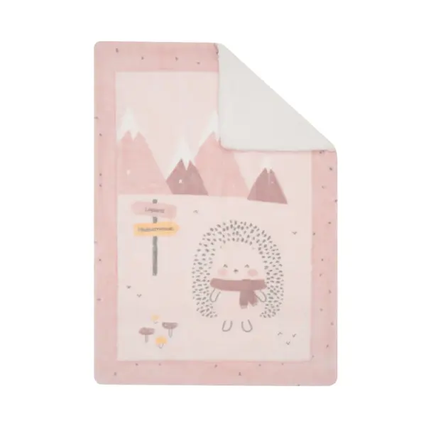 Kikka boo super mekana deka sherpa 110/140cm hedge-hugs, pink