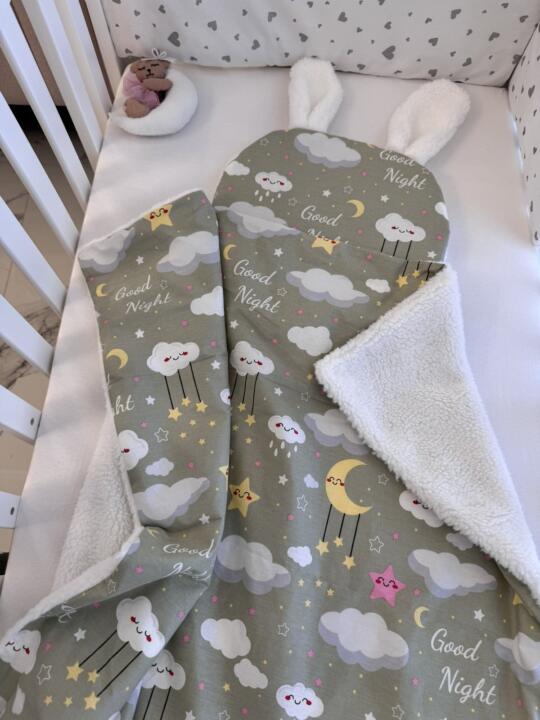 Set teddy jastuk zeko i dekica – zeleni good night